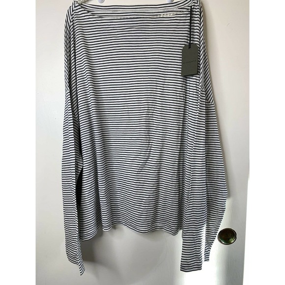 All Saints Tops Allsaints Oversized Off Shoulder Rita Tee Shirt